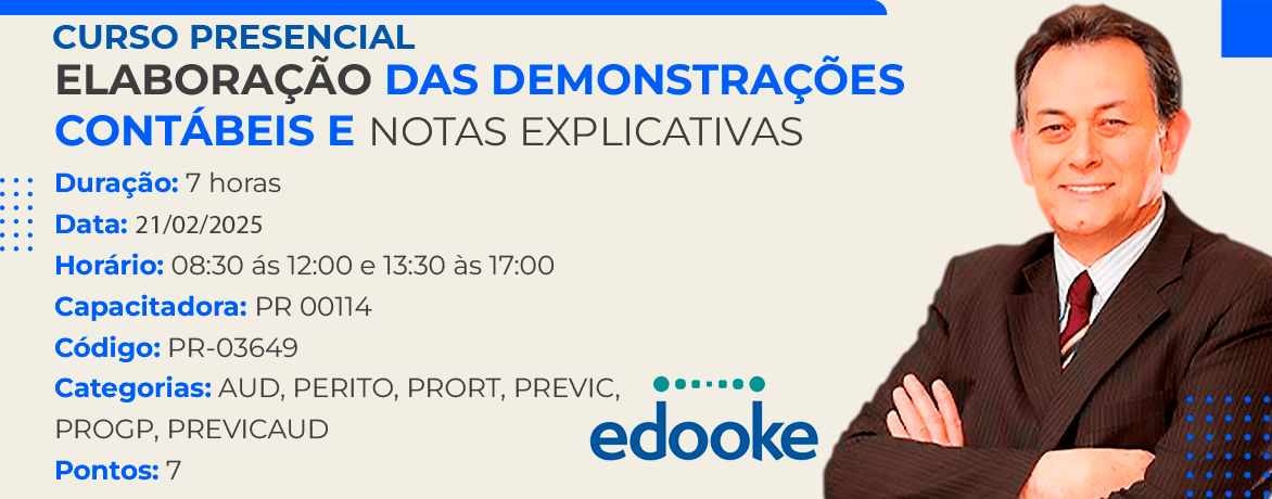 Edooke ELABORAÇÃO DAS DEMONSTRAÇÕES CONTÁBEIS E NOTAS EXPLICATIVA